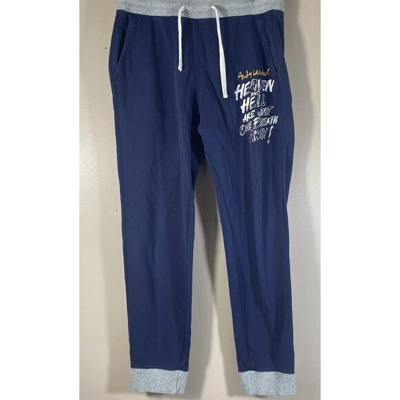 Andy Warhol X SPRZNY Jogger Sweatpants Size Large Heaven and Hell MOMA NYC - Picture 1 of 16
